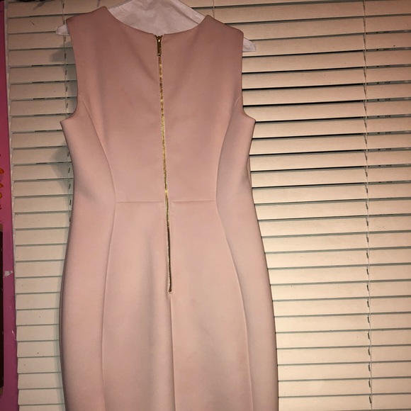 calvin klein light pink dress
